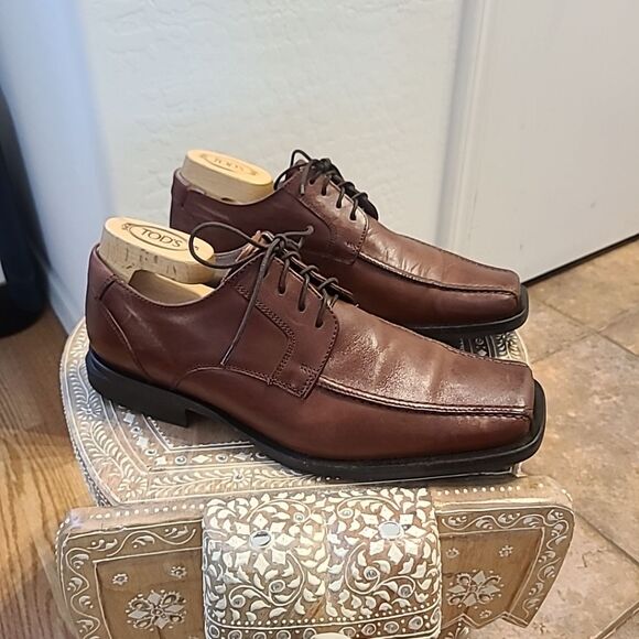 Kenneth Cole NY Mens 8 Fresh Air Silver Technology Square Toe Brown main image 6